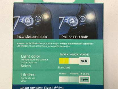 2 PACKS - Philips 1157WLED ULTINON Reverse Backup LED Light Bulbs 1157 WHITE