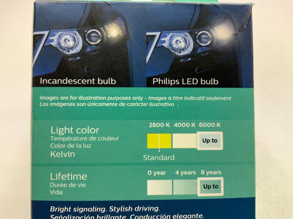 Philips 1157WLED ULTINON Reverse Backing Signal LED Bulbs 1157 WHITE