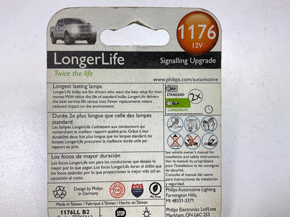 Philips 1176LLB2 Longerlife Tail Lamp Light Bulb 1176 - 2 PACK