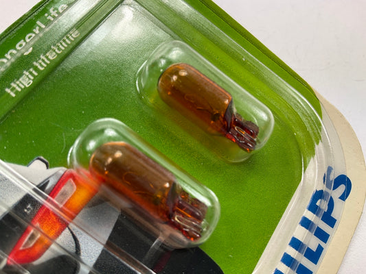 Philips 12396NALLB2 Longerlife Amber Side Marker Lamp Light Bulb 12396NA - 2 PCS