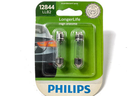 Philips 12844LLB2 LongerLife License Plate Lamp Light Bulb 12844 - 2 PACK