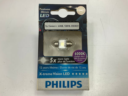 Philips 129416000KX1 Super Bright Interior LED Map Lamp Light Bulb 12818, DE3021