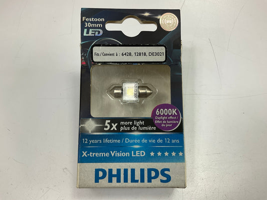 Philips 129416000KX1 Super Bright Interior LED Map Lamp Light Bulb 12818, DE3021