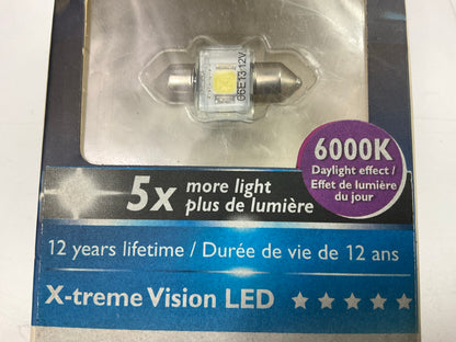 Philips 129416000KX1 Super Bright Interior LED Map Lamp Light Bulb 12818, DE3021