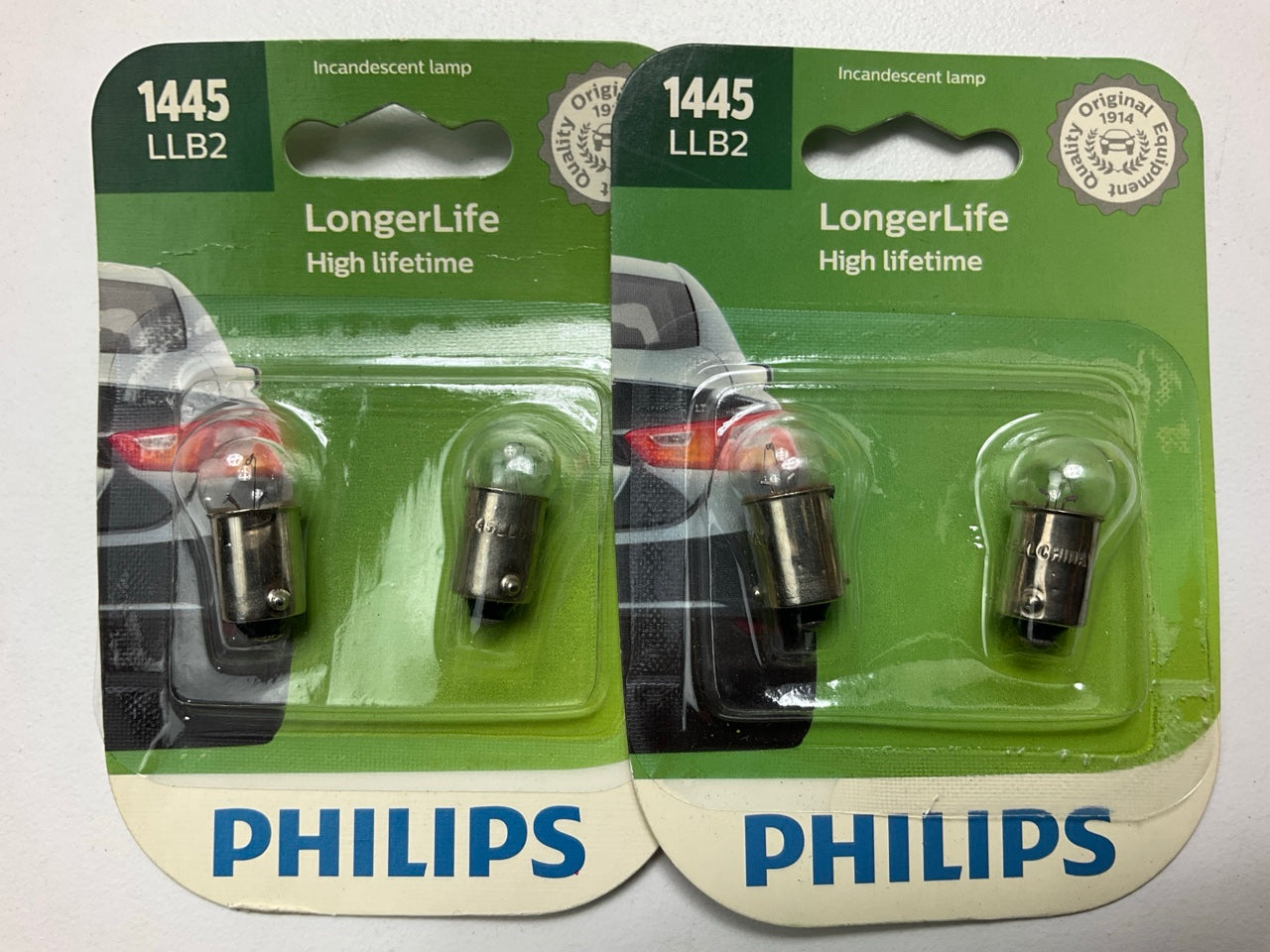 Philips 1445LLB2 Longerlife Instrument Panel Lamp Light Bulb 1445 - 4 PACK