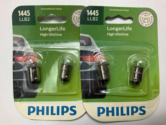 Philips 1445LLB2 Longerlife Instrument Panel Lamp Light Bulb 1445 - 4 PACK