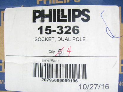 Philips 15-326 - Heavy Duty Dual Pole Socket Horizontal Pins - Set Of 4