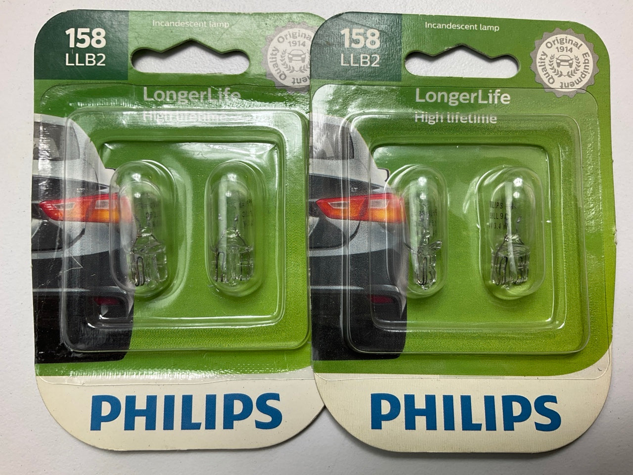 Philips 158LLB2 Longerlife Instrument Panel Light Lamp Bulb 158 - 4 PACK
