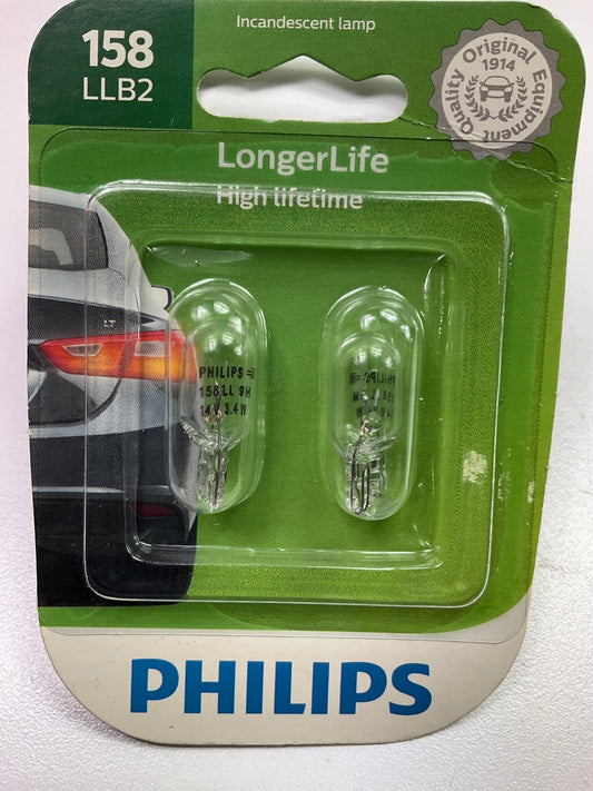 Philips 158LLB2 Longerlife Instrument Panel Light Lamp Bulb 158 - 2 PACK