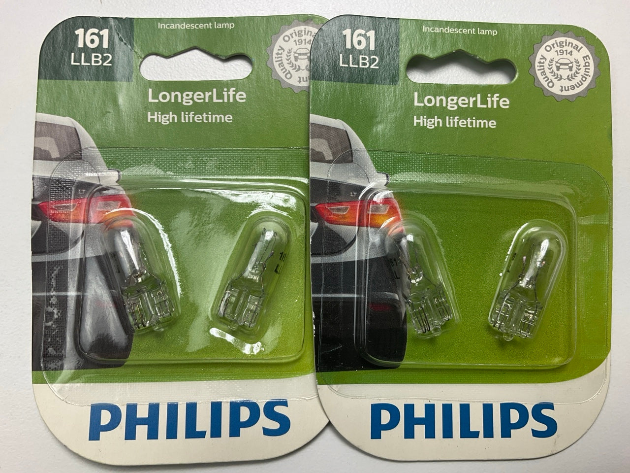 Philips 161LLB2 Longerlife Instrument Panel Lamp Light Bulb 161 - 2 PACK