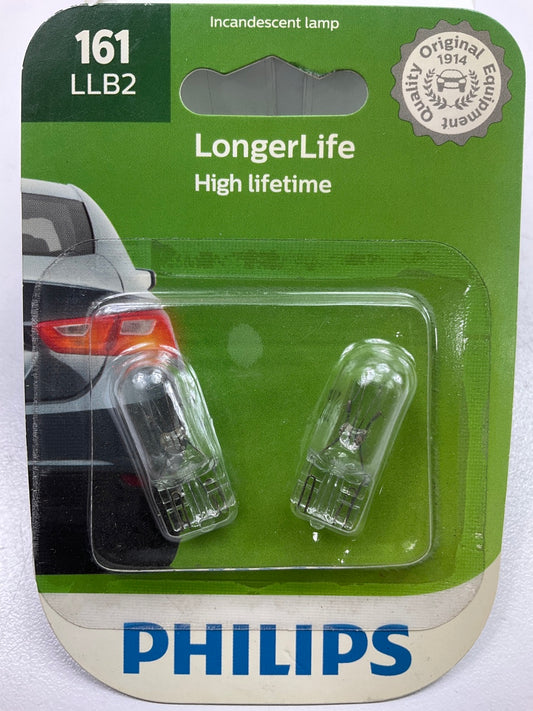 Philips 161LLB2 Longerlife Instrument Panel Lamp Light Bulb 161 - 2 PACK
