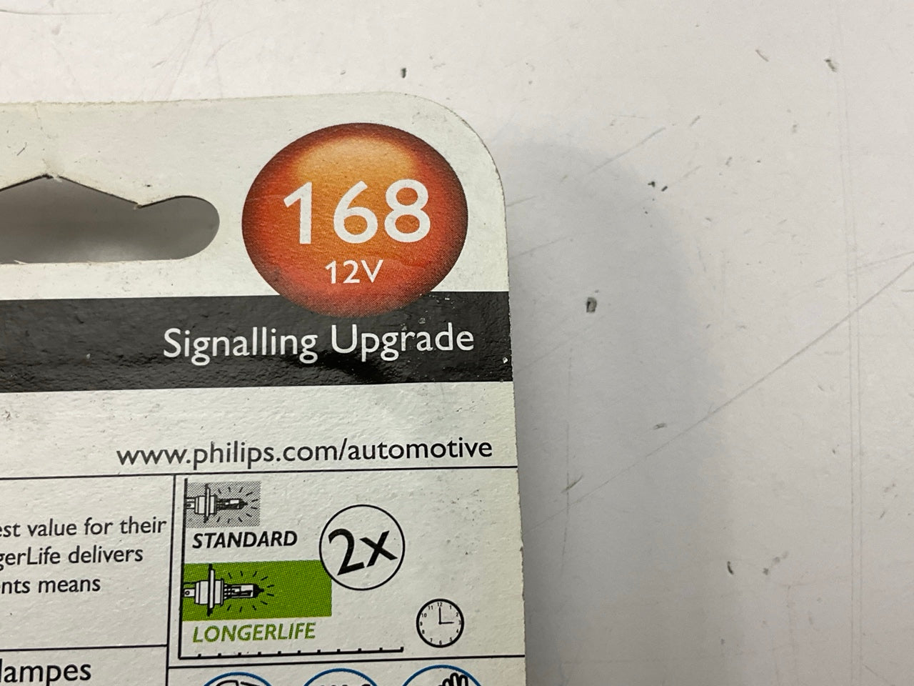 Philips 165LLB2 LongerLife License Plate Lamp Light Bulb 165 - 2 PACK