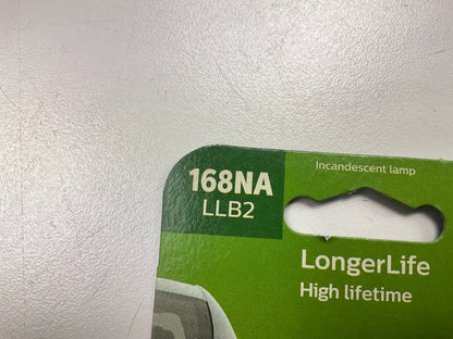 Philips 168NALLB2 Longerlife Side Marker Amber Lamp Light Bulb 168 - 2 PACK