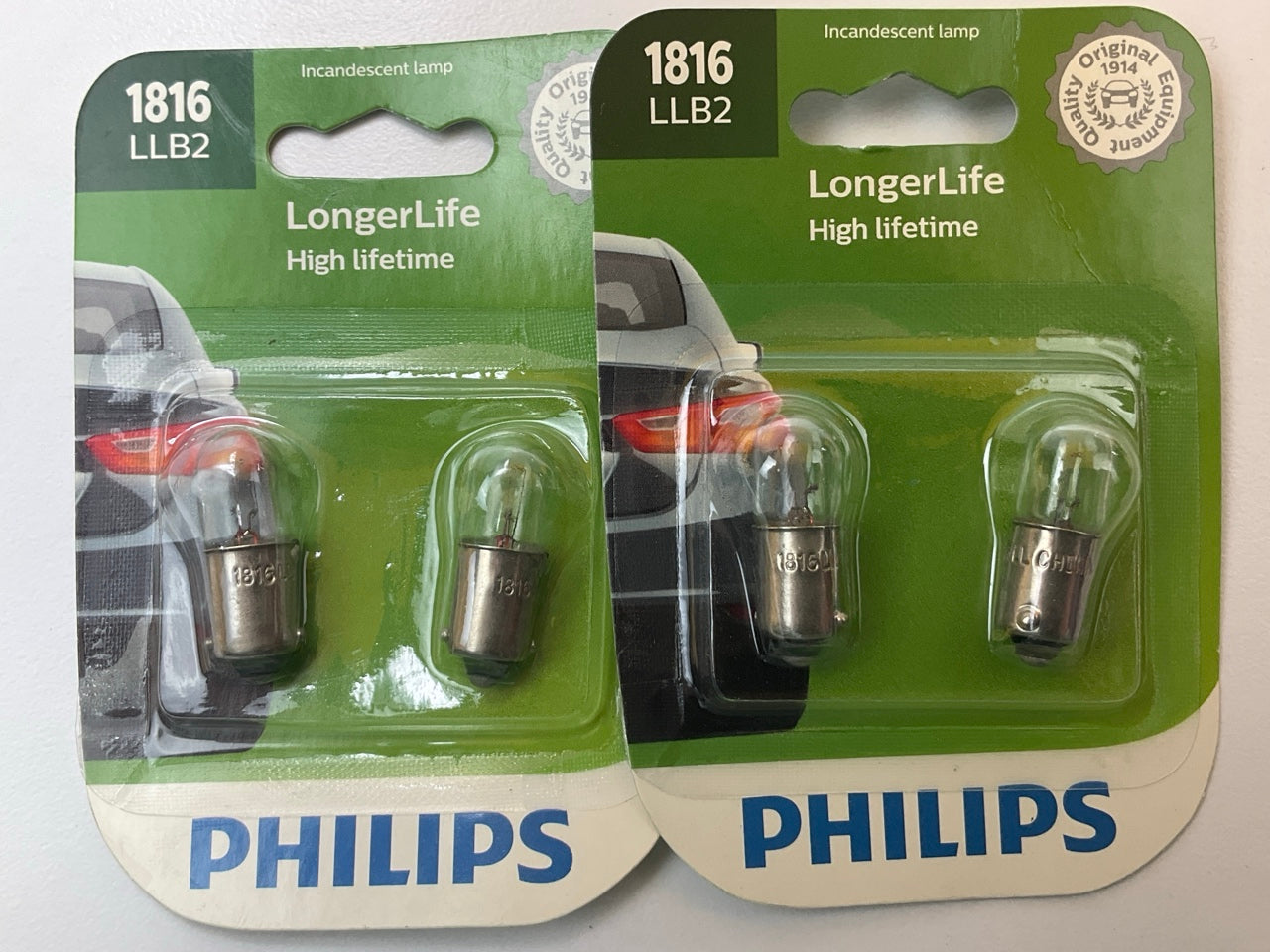 Philips 1816LLB2 LongerLife Instrument Panel Lamp Light Bulb 1816 - 4 PACK