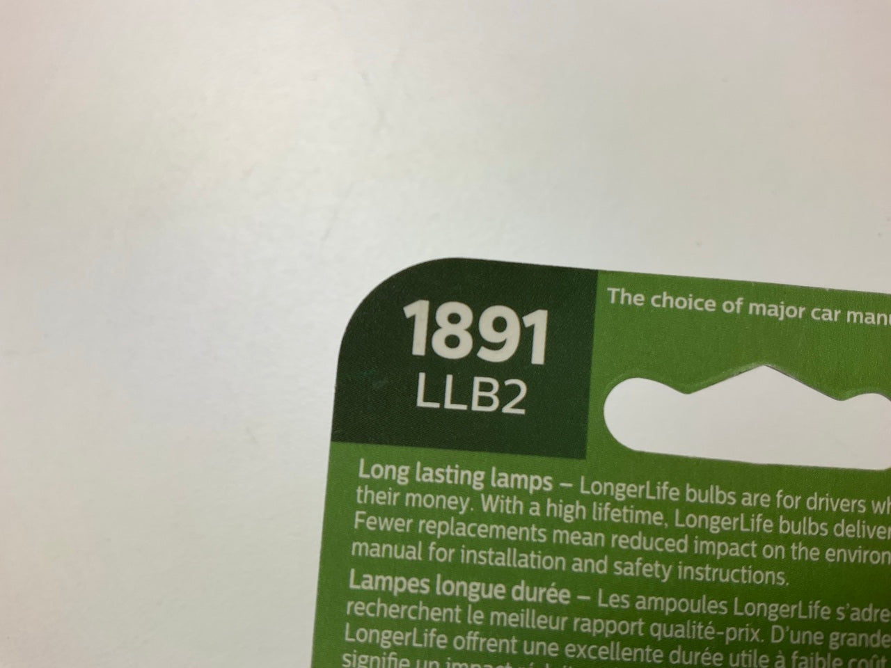 4 Bulbs Total - Philips 1891LLB2 Longerlife Glove Box Lamp Light Bulbs # 1891