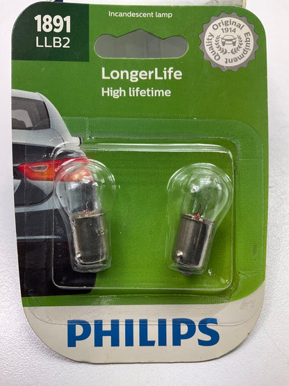 Philips 1891LLB2 Longerlife Glove Box Lamp Light Bulb 1891 - 2 PACK