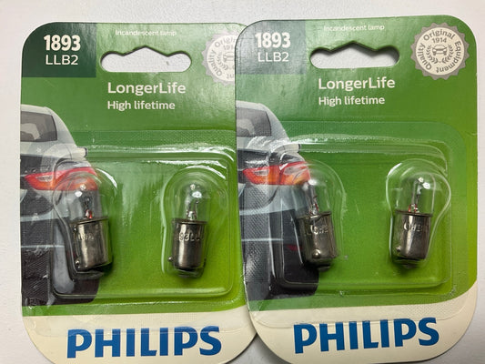 (2) Philips 1893LLB2 Longerlife Instrument Panel Lamp Light Bulb 1893 - 2 PACK