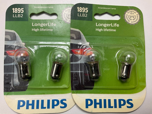 (2) Philips 1895LLB2 Longerlife Instrument Panel Lamp Light Bulb 1895 - 2 PACK