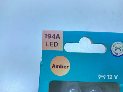 Philips 194ALED Ultinon LED AMBER Side Marker Lamp Light Bulb 194 - 2 PACK