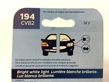 Philips 194CVB2 CrystalVision Ultra Side Marker Lamp Light Bulb 194 - 2 PACK