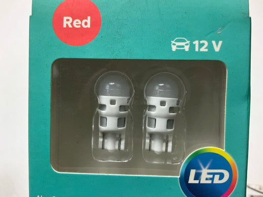 Philips 194RLED Ultinon LED RED Brake Turn Lamp Light Bulb 194 - 4 PACK