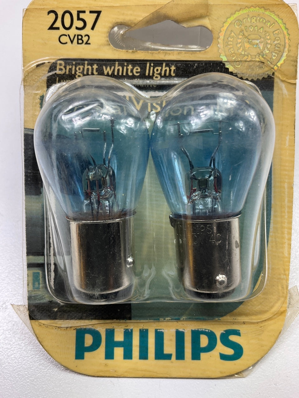 Philips 2057CVB2 Crystalvision Ultra Brake Lamp Light Bulb 2057 - 2 PACK