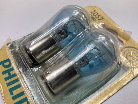 Philips 2057CVB2 Crystalvision Ultra Brake Lamp Light Bulb 2057 - 2 PACK