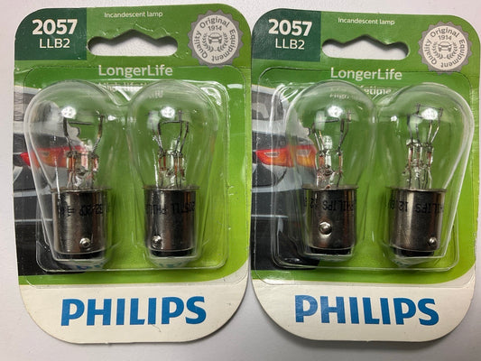 Philips 2057LLB2 Longerlife Brake Lamp Light Bulb 2057 - 2 PACK