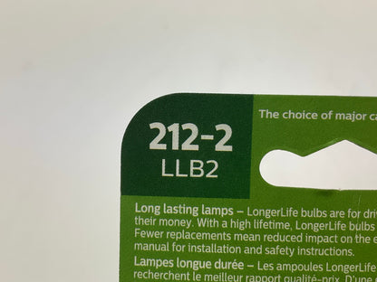 (2) Philips 212-2LLB2 Longerlife Courtesy Lamp Light Bulb 212-2 - 2 PACK