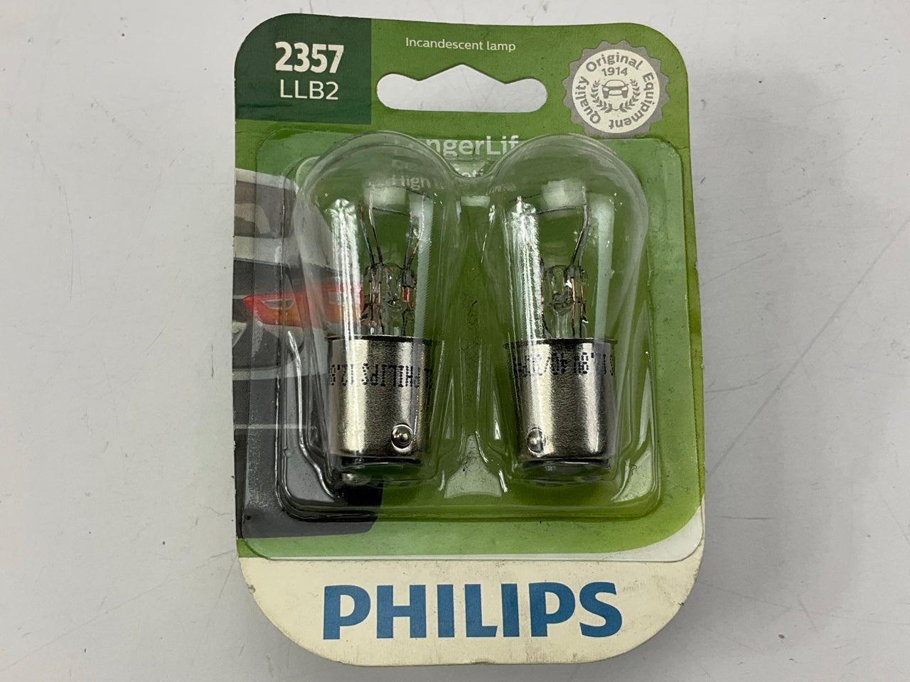 Philips 2357LLB2 Longerlife Tail Light Lamp Bulb - Twin Blister Pack # 2357