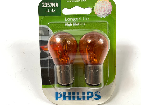 Philips 2357NALLB2 Longerlife Amber Turn Signal Light Bulb 2357NA - 2 Pack