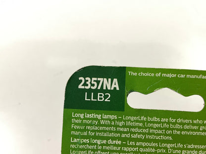 Philips 2357NALLB2 Longerlife Amber Turn Signal Light Bulb 2357NA - 2 Pack