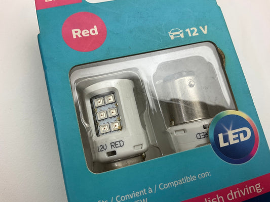 Philips 2357RLED Ultinon LED RED Tail Lamp Light Bulb 2357 - 2 PACK