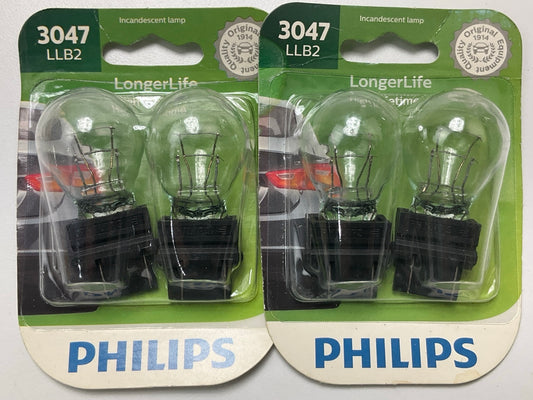 Philips 3047LLB2 Longerlife Tail Light Lamp Bulb - 4 Bulbs Total