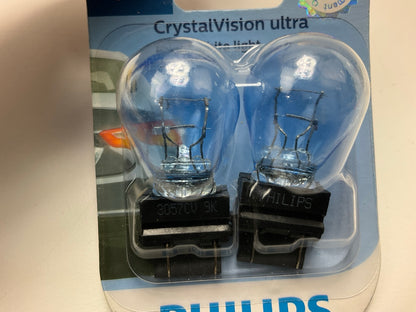 Philips 3057CVB2 Crystalvision Ultra Tail Lamp Light Bulb 3057 - 4 PACK