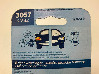 Philips 3057CVB2 Crystalvision Ultra Tail Lamp Light Bulb 3057 - 4 PACK