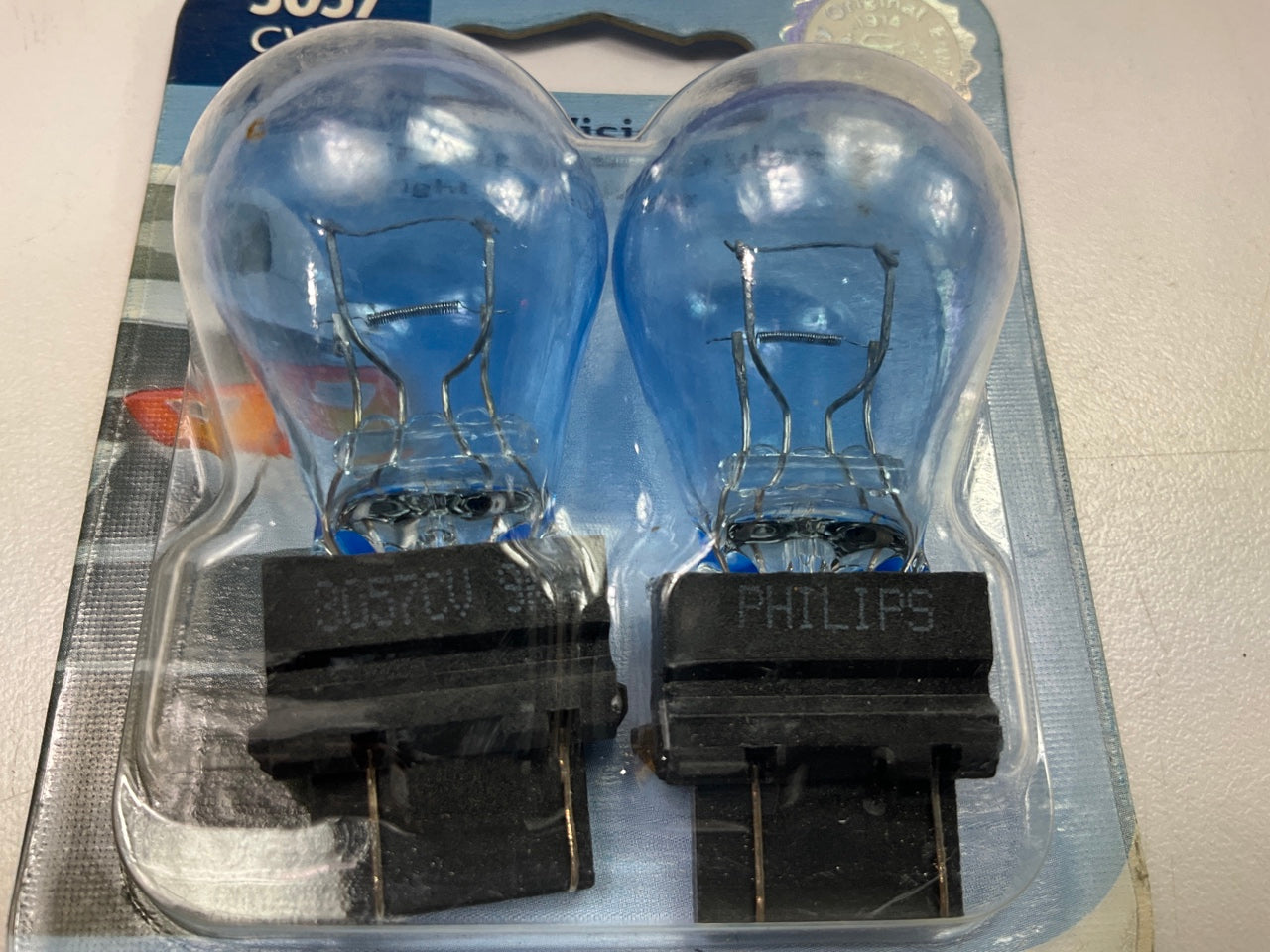 Philips 3057CVB2 Crystalvision Ultra Tail Lamp Light Bulb 3057 - 2 PACK