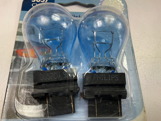 Philips 3057CVB2 Crystalvision Ultra Tail Lamp Light Bulb 3057 - 2 PACK