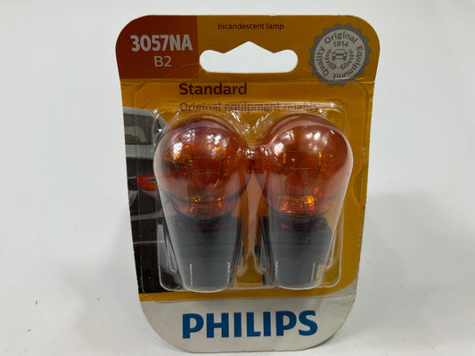 Phillips 3057NAB2 Standard AMBER Turning Signal Light Bulb 3057NA - Pack Of 2