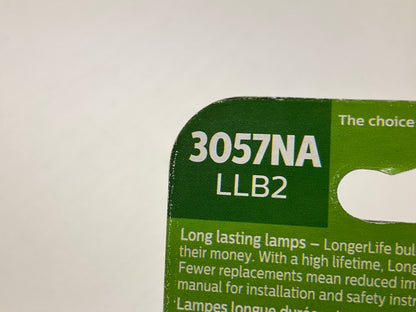 Philips 3057NALLB2 Longerlife Amber Turn Signal Lamp Light Bulb 3057 - 4 PACK