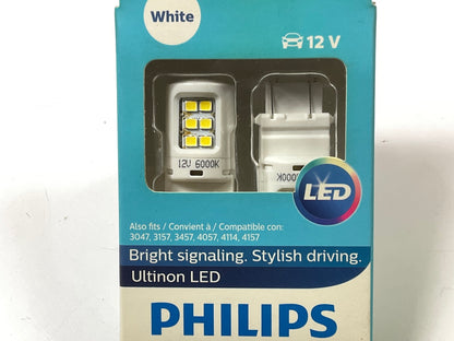 Philips 3057WLED Ultinon LED White Back Up Light Lamp Bulb 3057 - 2 PACK