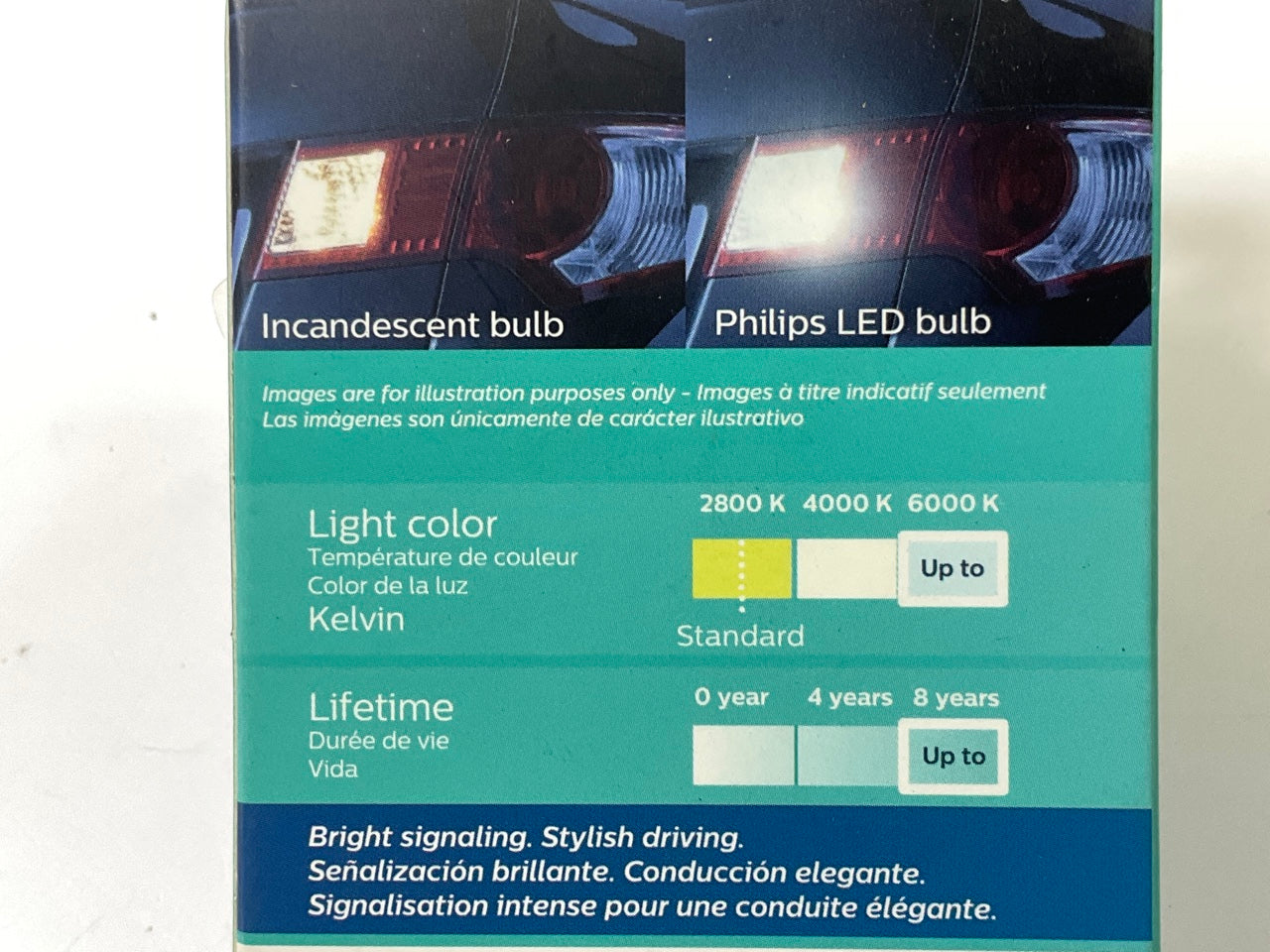 Philips 3057WLED Ultinon LED White Back Up Light Lamp Bulb 3057 - 2 PACK