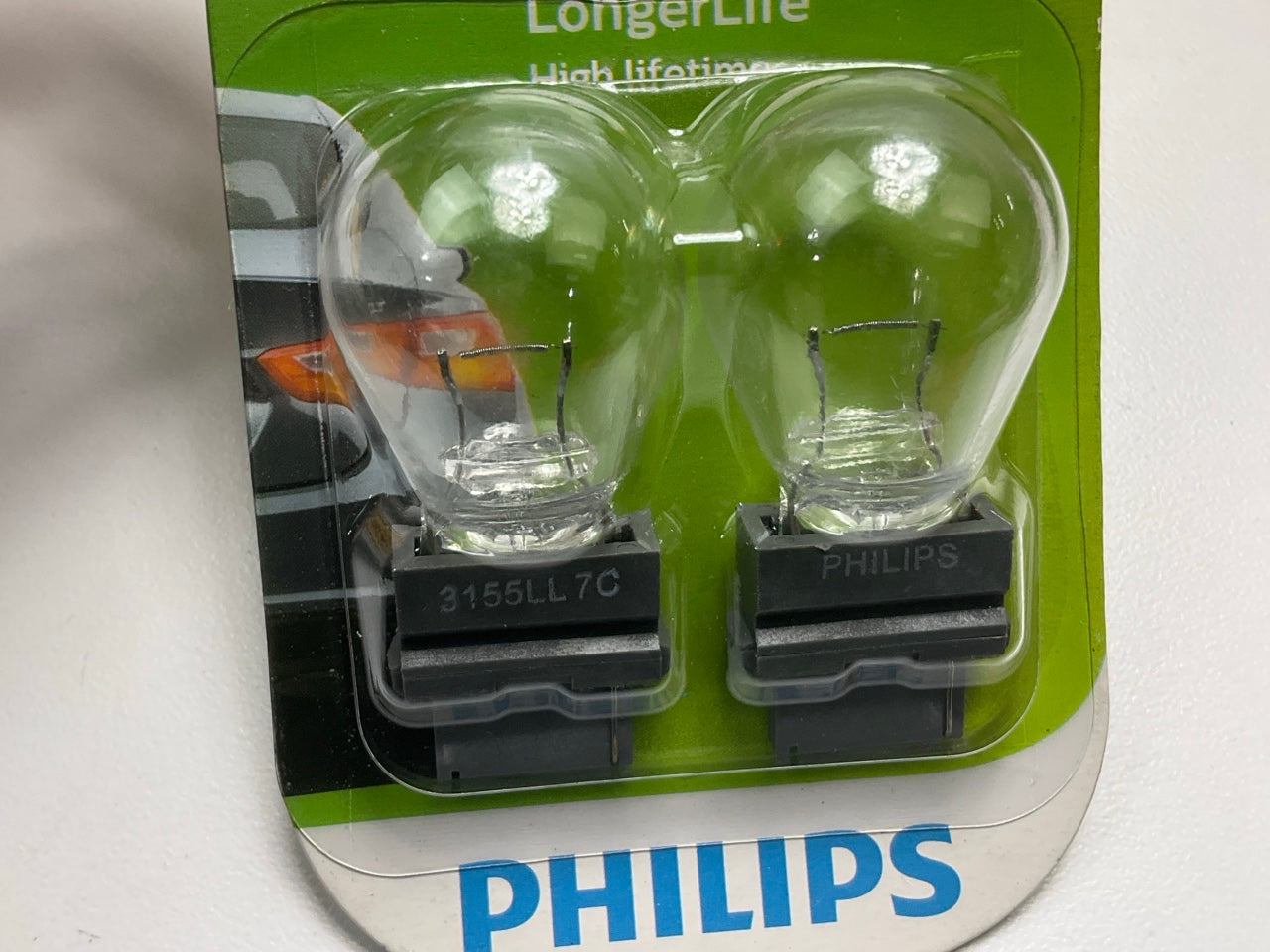 Philips 3155LLB2 Longerlife Back Up Lamp Light Bulb 3155 - 4 Bulbs Total