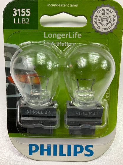 Philips 3155LLB2 Longerlife Back Up Lamp Light Bulb 3155 - 2 PACK