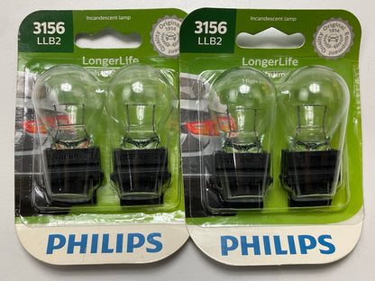 Philips 3156LLB2 Longerlife Back Up Lamp Light Bulb 3156 - 4 PACK