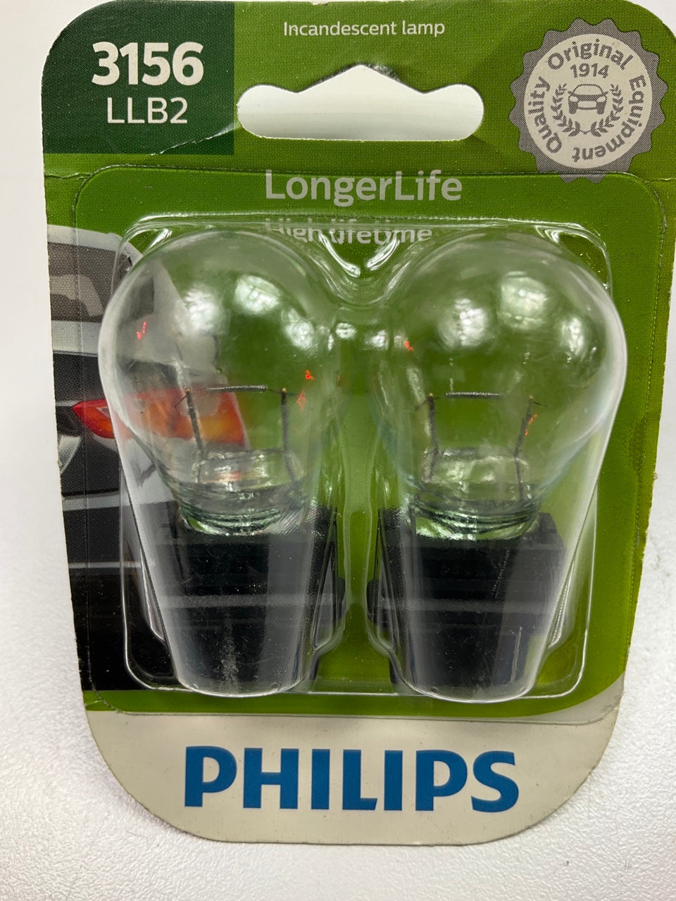 Philips 3156LLB2 Longerlife Back Up Lamp Light Bulb 3156 - 2 PACK