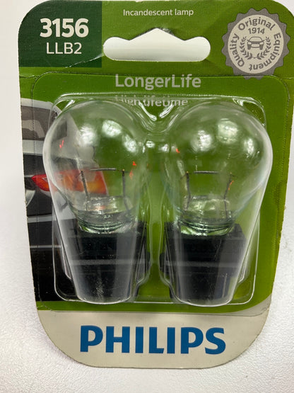 Philips 3156LLB2 Longerlife Back Up Lamp Light Bulb 3156 - 2 PACK