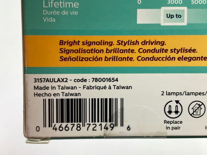Philips 3157ALED Ultinon LED AMBER Turn Signal Lamp Light Bulb 3157 - 2 PACK