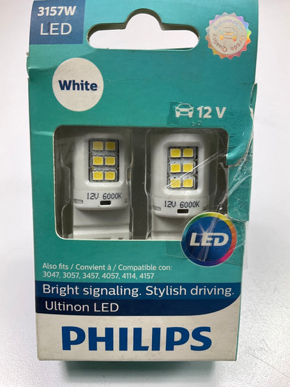 Philips 3157WLED Ultinon LED White Parking Lamp Light Bulb 3157 - 2 PACK