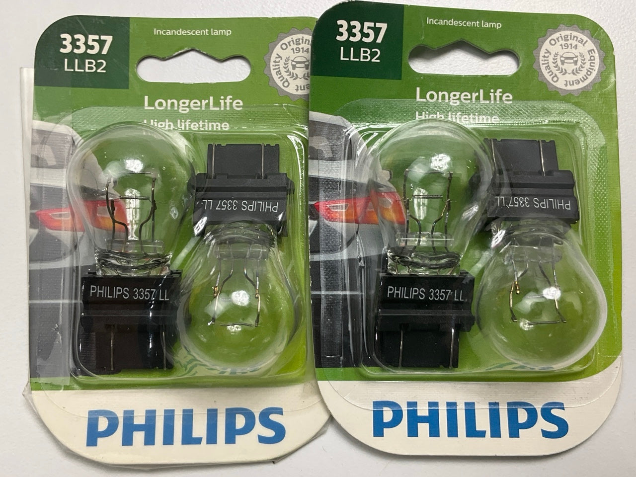 Philips 3357LLB2 LongerLife Side Marker Light Bulb 3357 - 4 PACK